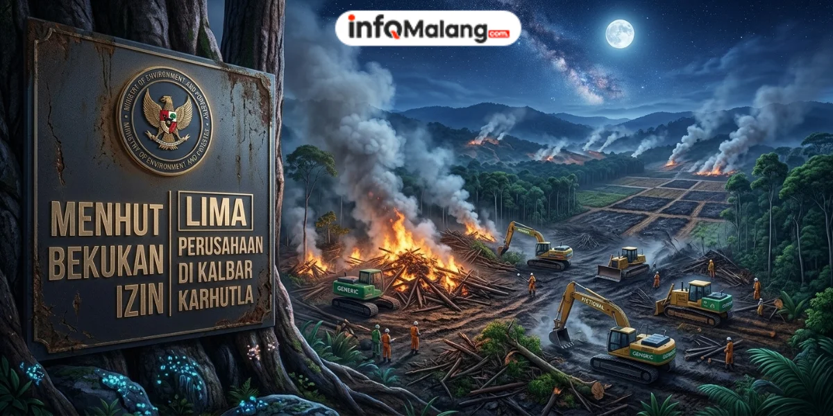 Menhut Bekukan Izin Lima Perusahaan di Kalbar Terkait Karhutla