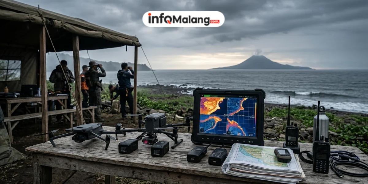 SAR Kerahkan 2 Drone Termal untuk Cari 5 Jurnalis Hilang di Sekitar Anak Krakatau