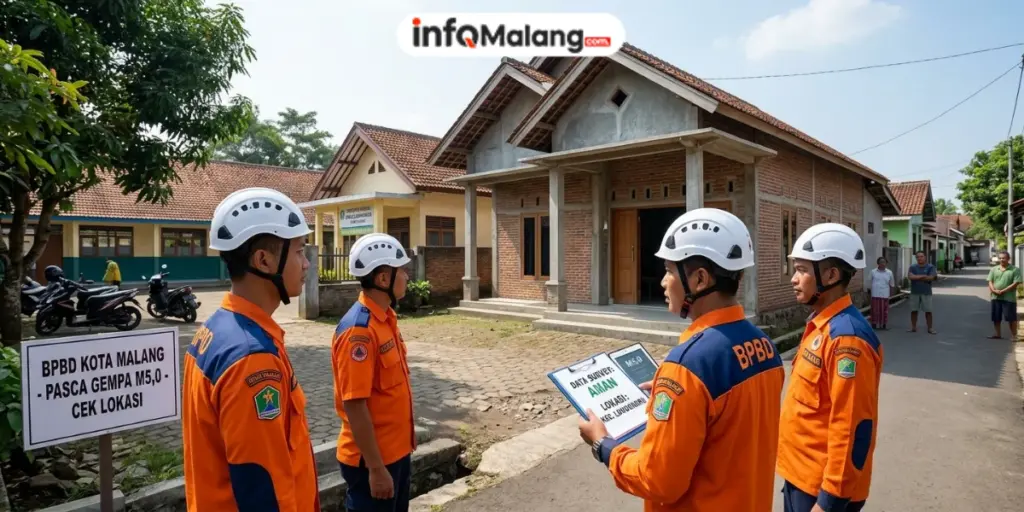 Usai Gempa M5,0, BPBD Malang Pastikan Tak Ada Bangunan Rusak