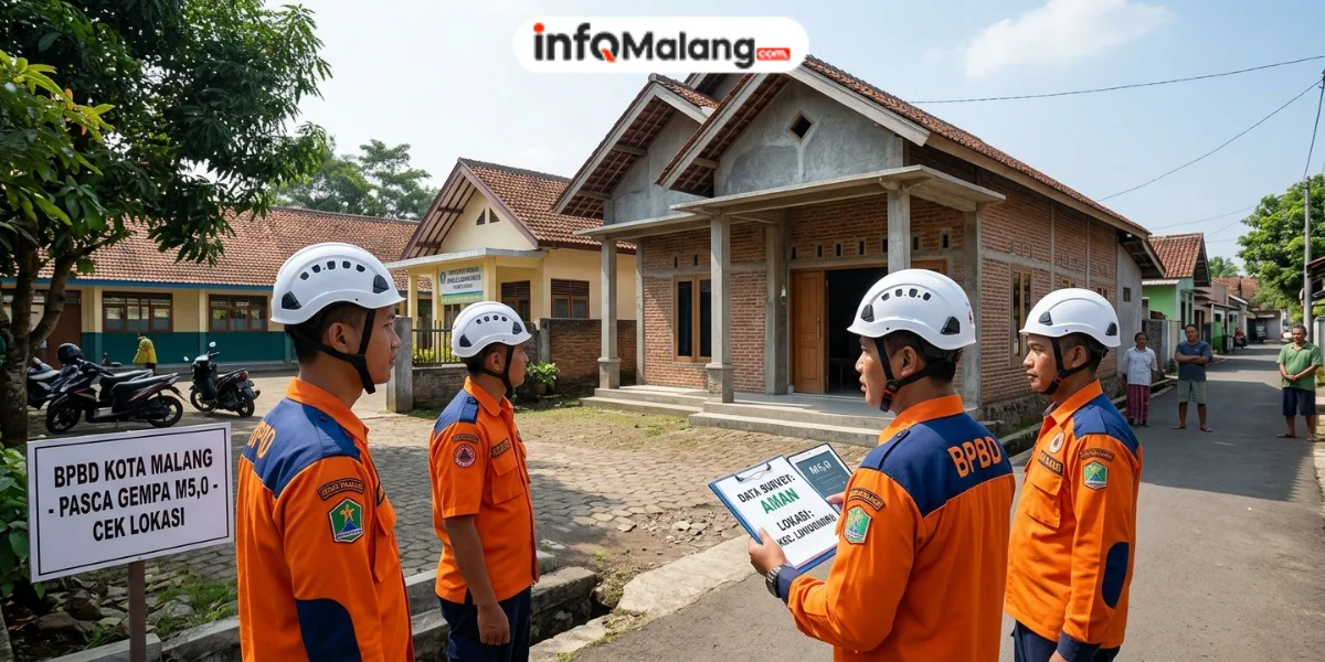 Usai Gempa M5,0, BPBD Malang Pastikan Tak Ada Bangunan Rusak