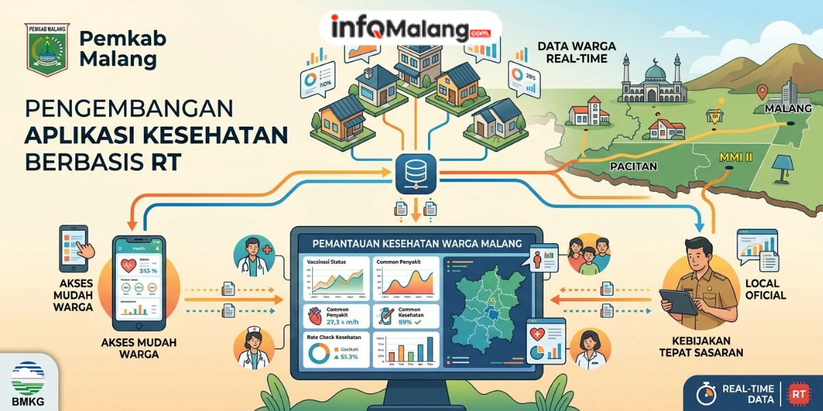 Pemkab Malang Kembangkan Aplikasi Kesehatan Berbasis RT, Data Warga Dipantau Real-Time